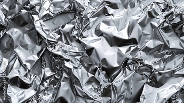 Obraz Seamless background aluminum paper foil texture