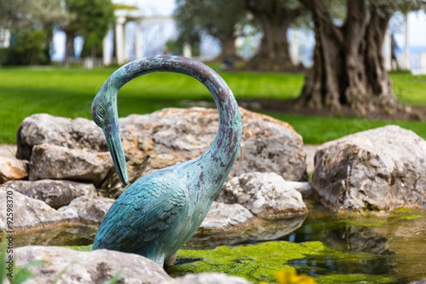 Fototapeta Garden copper figure