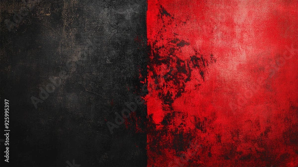 Obraz Red and Black Grunge Textured Background