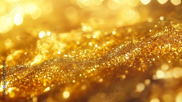 Obraz Golden Glitter Sparkles Background