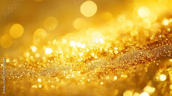 Obraz Golden Glitter Sparkles Background