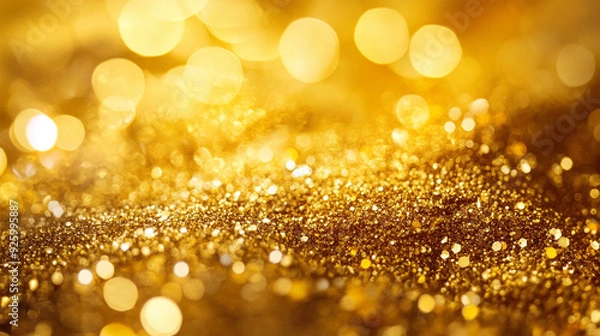 Obraz Golden Glitter Sparkles Background