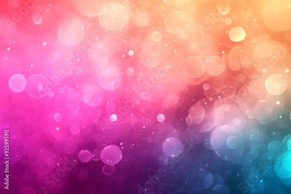 Obraz Colorful Gradient Abstract Background with Soft Bokeh