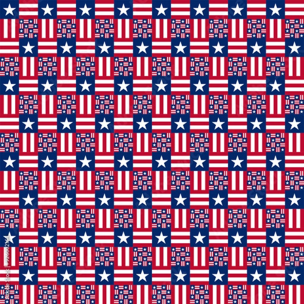Fototapeta USA seamless pattern