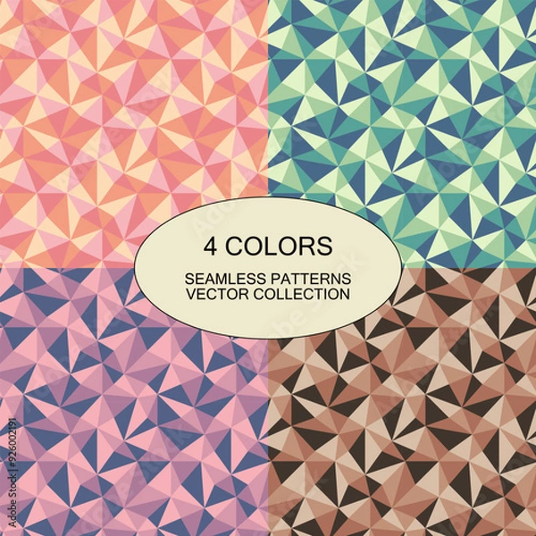 Fototapeta Pastel geometric seamless pattern