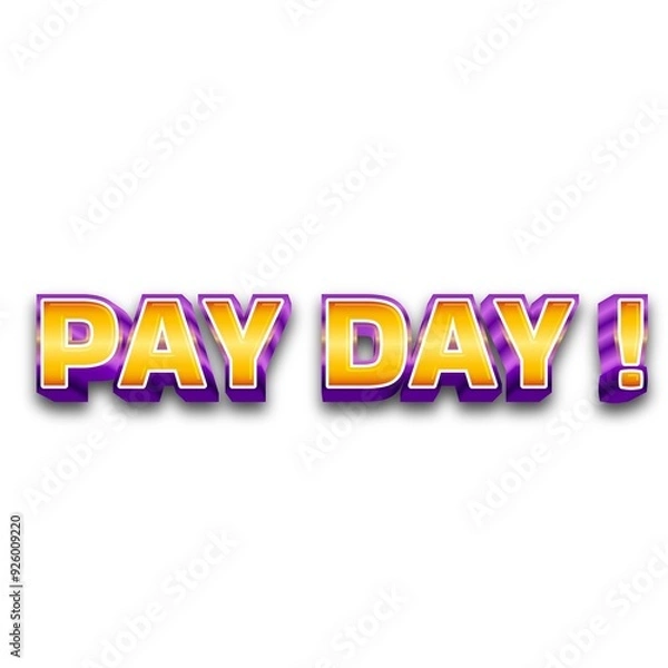 Obraz 3D pay day button design mr syed - 1