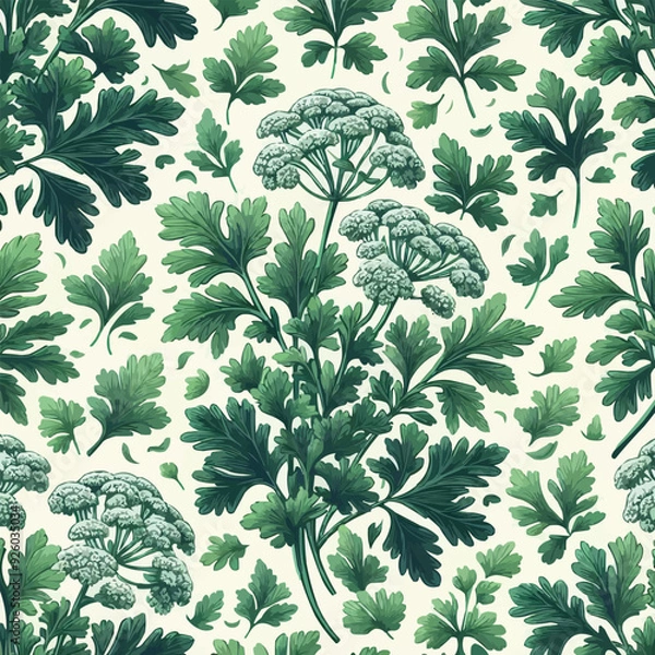 Fototapeta seamless pattern with flowers