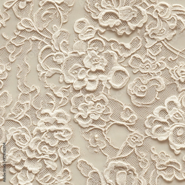 Obraz ヴィンテージ風アンティークレースパターン
