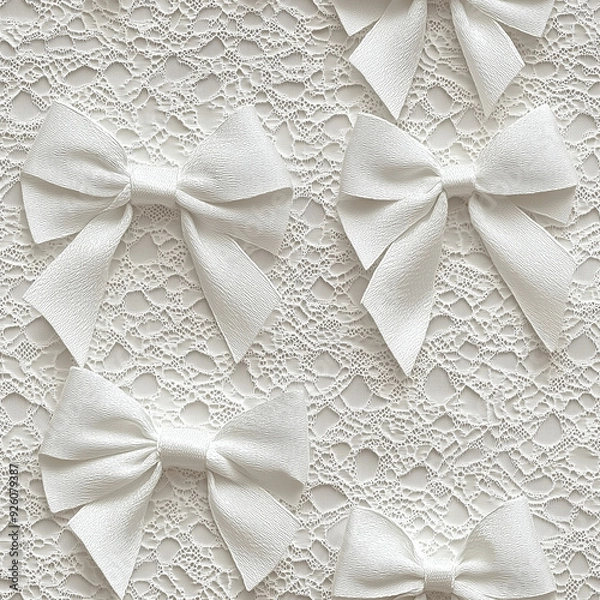 Obraz エレガントボウレースパターン