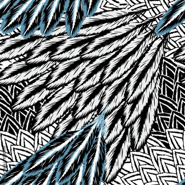 Obraz feather seamless background