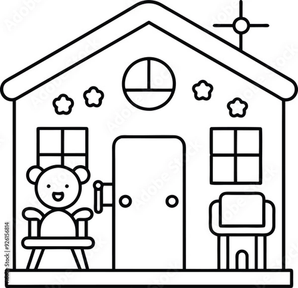 Fototapeta coloring page