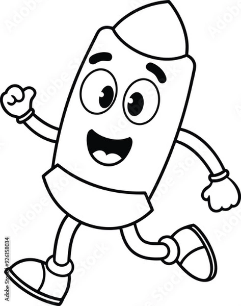 Fototapeta pencil coloring page