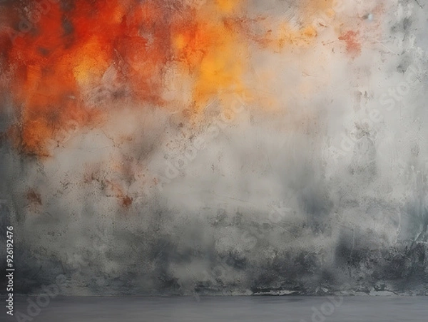 Fototapeta Wonderful Cement grain decorative retro border