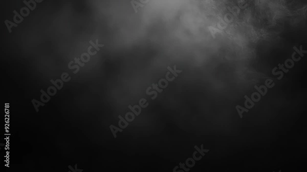 Fototapeta A dark, smoky background creating a mysterious and atmospheric effect.