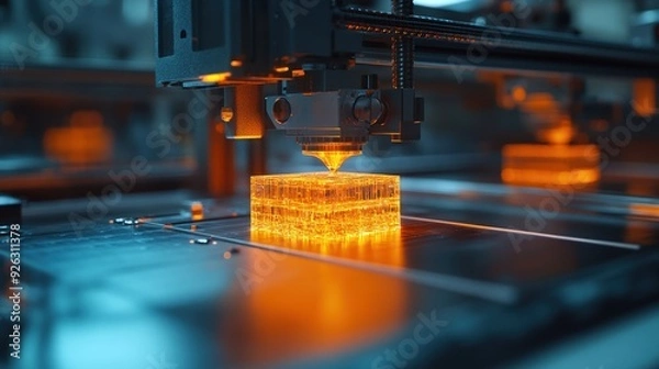 Fototapeta 3D Printing in Action