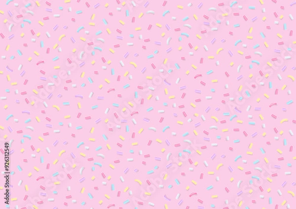 Obraz Sugar sprinkles on light pink background