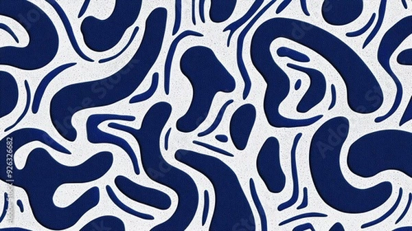 Fototapeta Abstract Blue and White Pattern