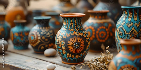Obraz Handmade Painted Vases