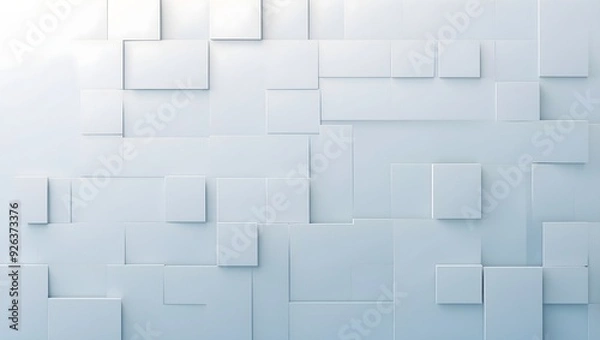 Fototapeta Vorlage Hintergrund Grafik Präsentation Webseite Flyer - Minimalistisches geometrisches  Design in weiß