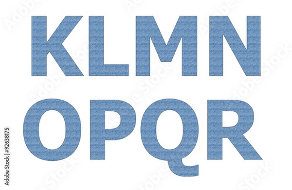 Obraz Jean pattern on english character
