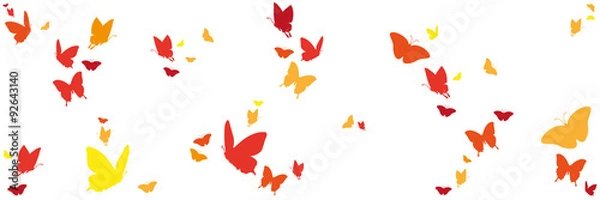 Obraz Bunte Schmetterlinge