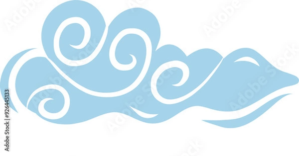 Fototapeta Hand Drawn Cloud Illustration