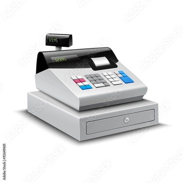 Fototapeta Cash Register Isolated