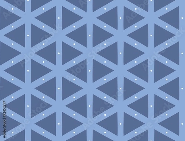 Obraz Vector seamless pattern, repeating geometric tiles.
