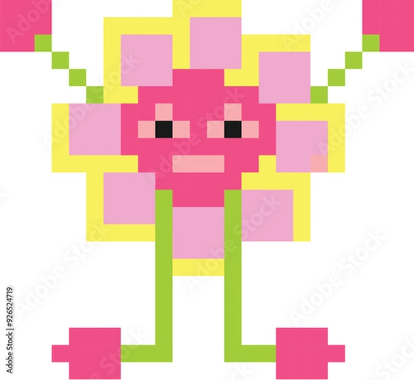 Obraz Pixel gaming character