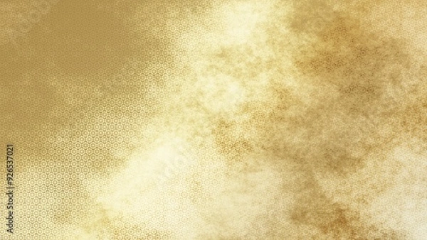 Fototapeta 金色の和柄模様・背景