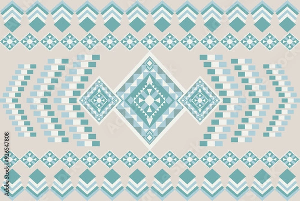 Fototapeta Geometric Ethnic pattern,
Native American tribal fabric, tile, carpet, vector,
illustration design