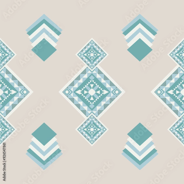 Fototapeta Geometric Ethnic pattern,
Native American tribal fabric, tile, carpet, vector,
illustration design