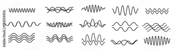 Obraz Sound wave music symbols