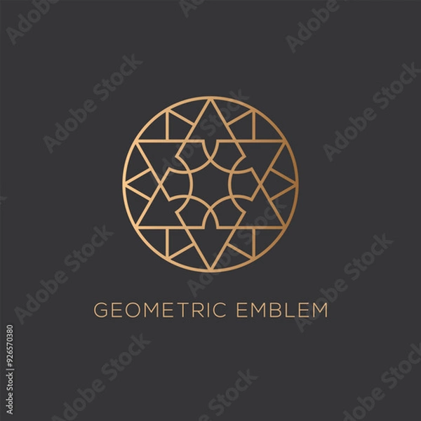 Fototapeta Geometric emblem