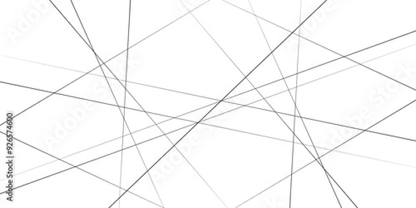 Fototapeta Modern, contemporary art-like illustration. Vector illustration, Modern black and white vector ornament. 