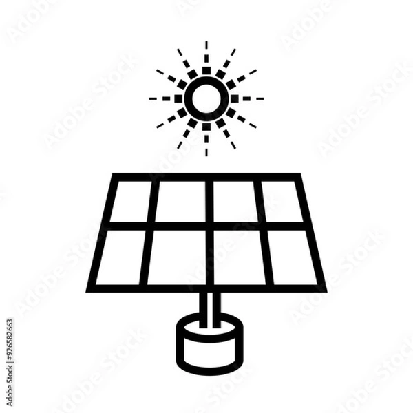 Obraz Solar Panel icon Design