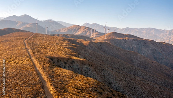 Obraz Desert Wind Turbines
