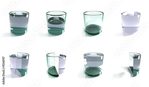 Obraz Glass of water concepts