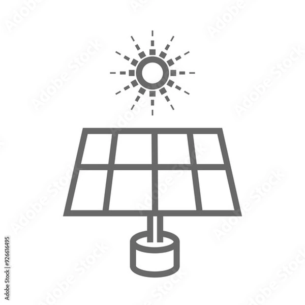 Obraz Solar Panel icon Design