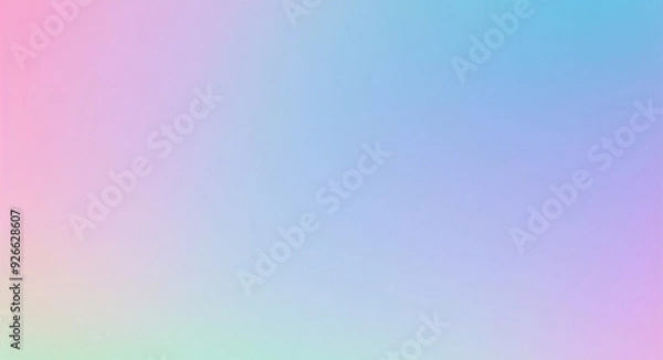 Fototapeta Aura background. Gradient aurora style. Gradation ombre y2k. Soft rainbow texture. Light pink, purple, blue, green, yellow design for print. Groovy foil. Iridescent metal effect. Vector illustration	
