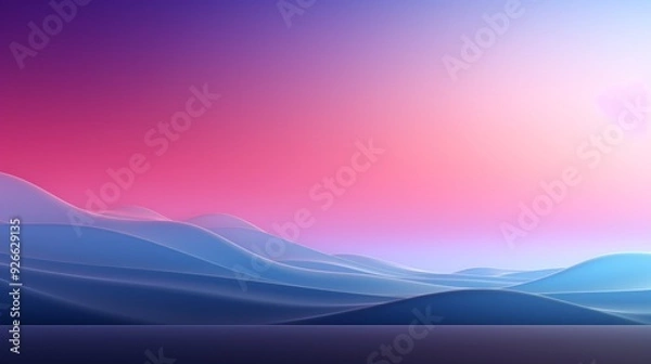 Fototapeta mesh gradient, clean and simple wall paper, light colors, blue and purple
