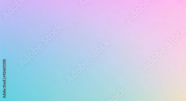 Fototapeta Aura background. Gradient aurora style. Gradation ombre y2k. Soft rainbow texture. Light pink, purple, blue, green, yellow design for print. Groovy foil. Iridescent metal effect. Vector illustration	