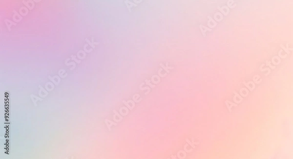 Fototapeta Aura background. Gradient aurora style. Gradation ombre y2k. Soft rainbow texture. Light pink, purple, blue, green, yellow design for print. Groovy foil. Iridescent metal effect. Vector illustration	
