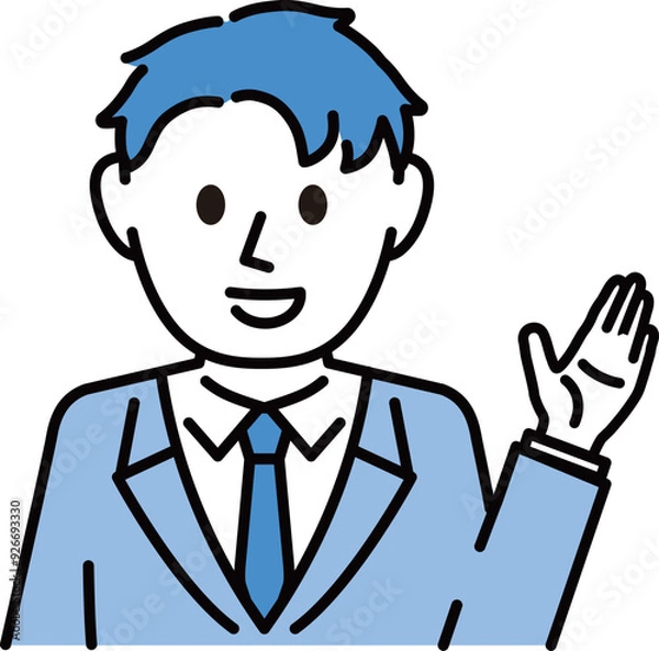 Fototapeta スーツ 男性 バストアップ