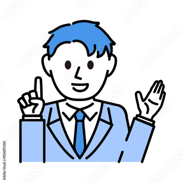 Fototapeta スーツ 男性 バストアップ