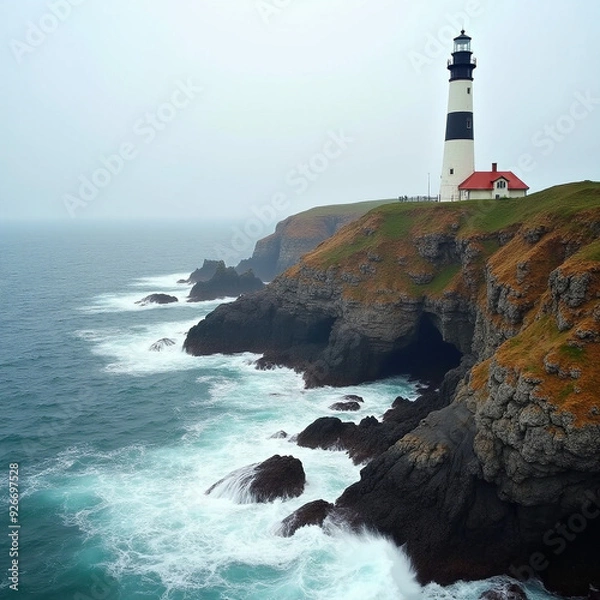 Fototapeta lighthouse on the cliff