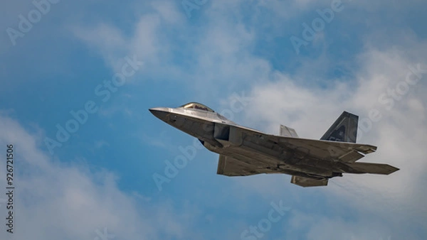 Obraz U.S. Air Force F-22 Raptor Stealth Flighter in Flight