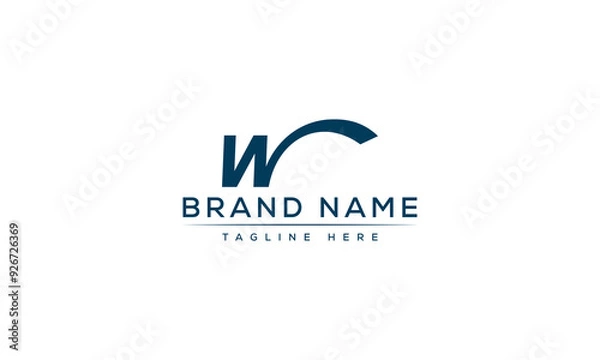 Obraz Logo design letter W . Elegant modern. Vector template.