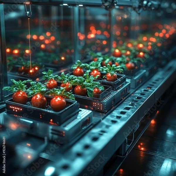 Fototapeta Revolutionizing the Food Supply Chain with Blockchain Technology: Enhancing Transparency and Safety from Farm to Table