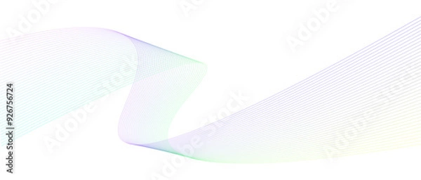 Fototapeta Shiny moving lines design element
